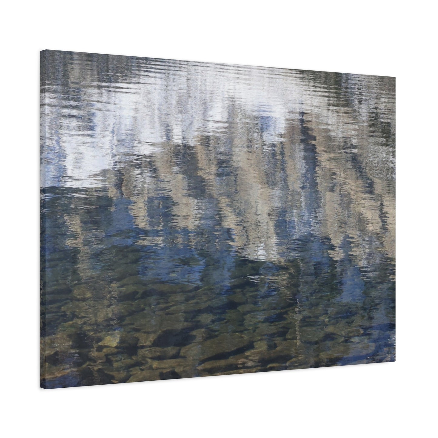 Ripples of Reflection - Unique Frameless Canvas Wall Art