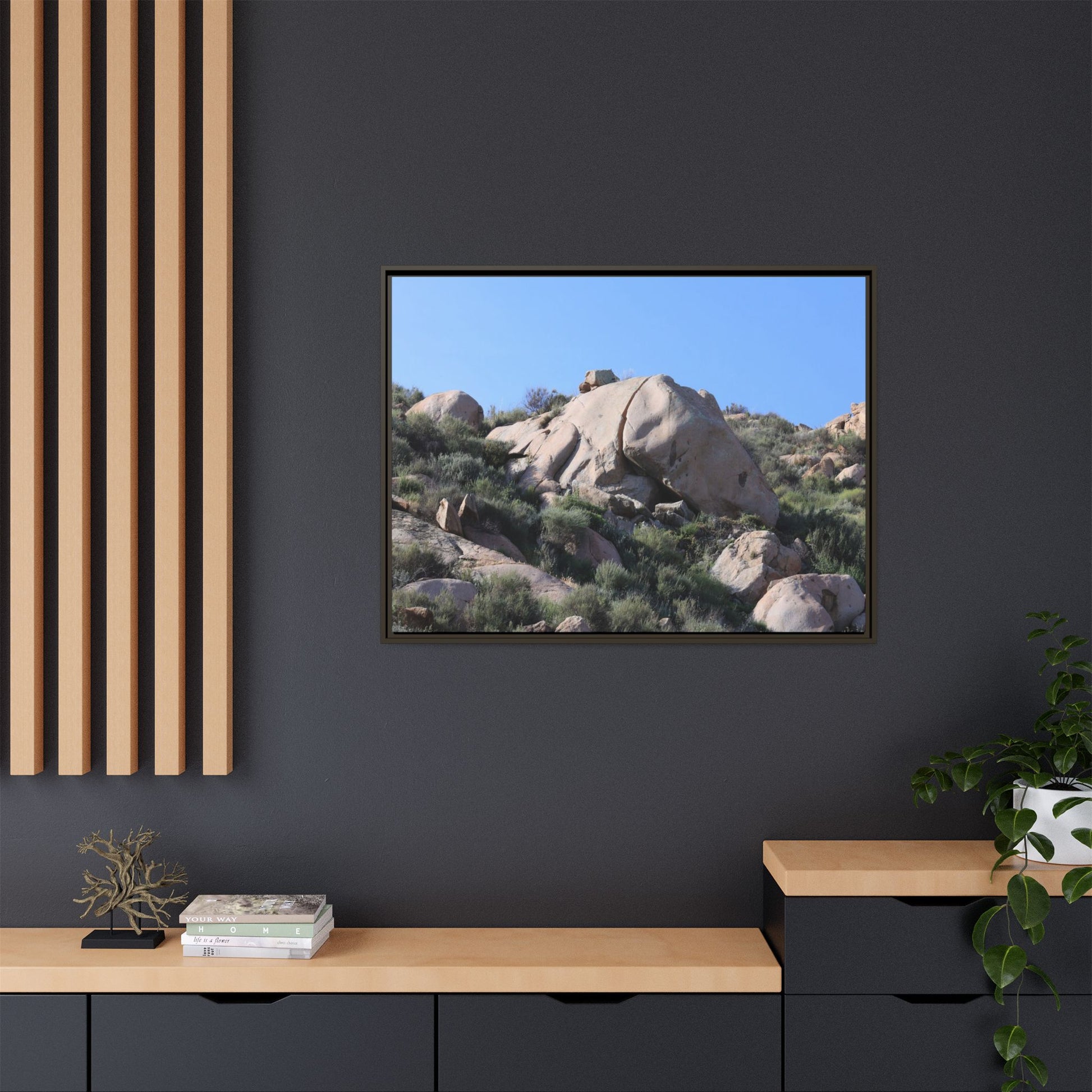 Ancient Stone Landscape - Unique Stretched Canvas Wall Art - Art By Earth