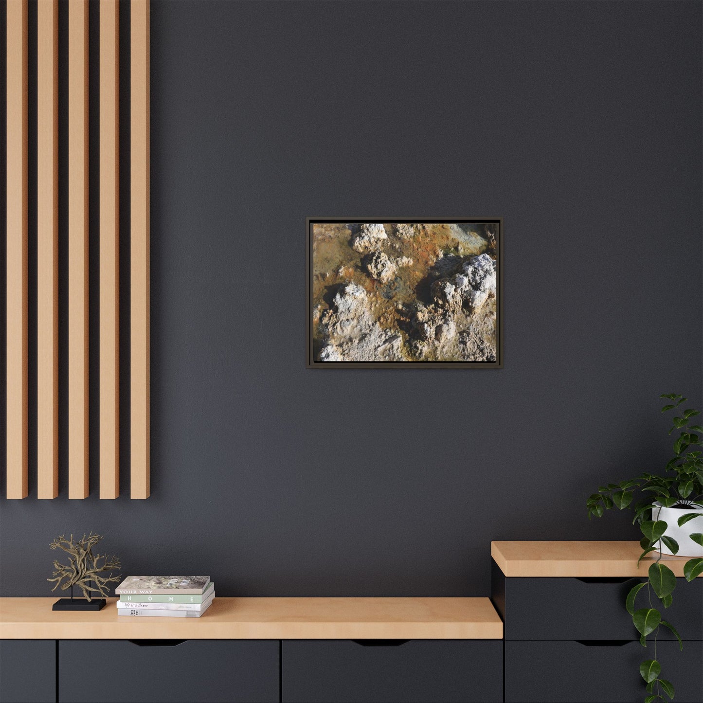 Textural Metamorphosis - Unique Stretched Canvas Wall Art