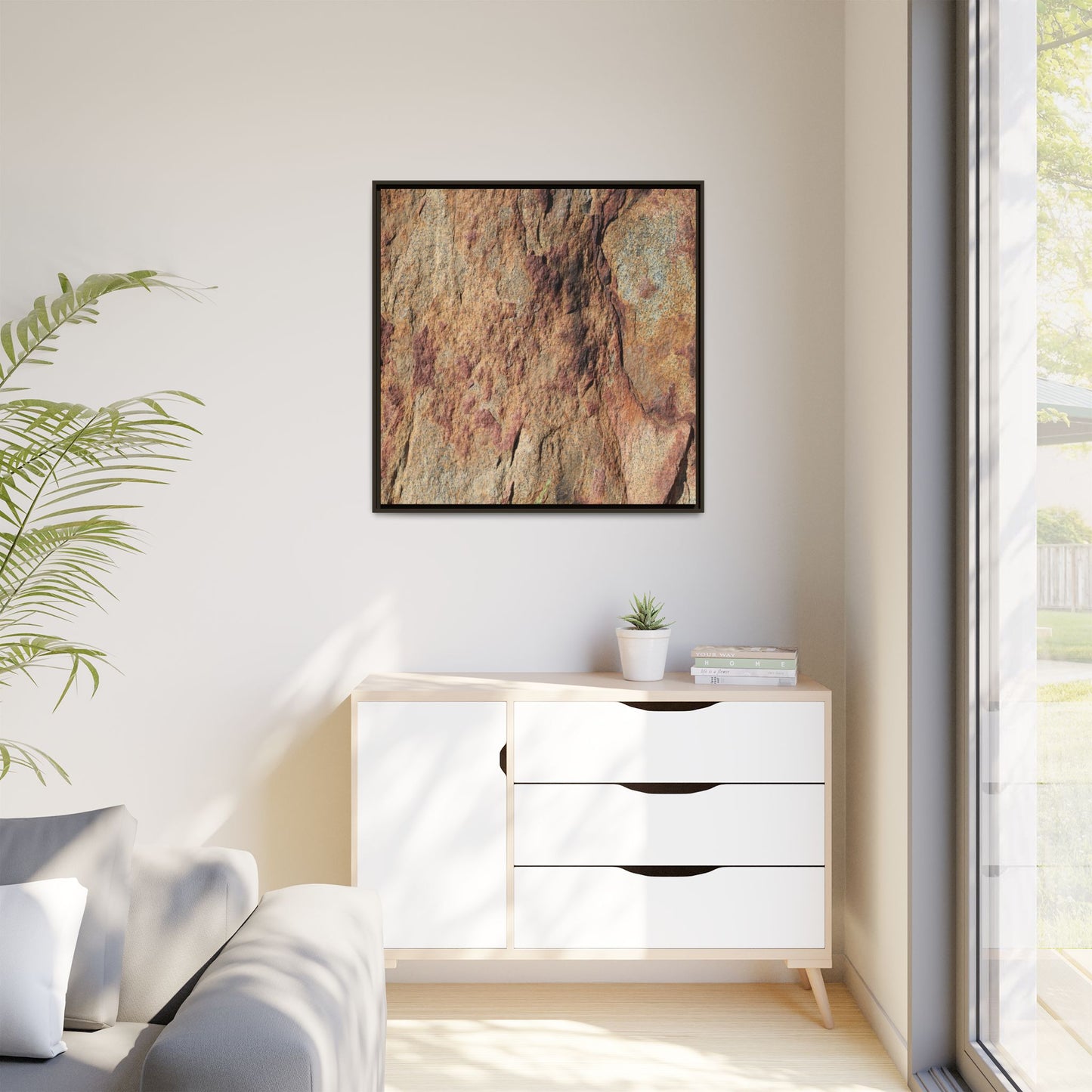 Russet Stone - Unique Stretched Canvas Wall Art - Art By Earth