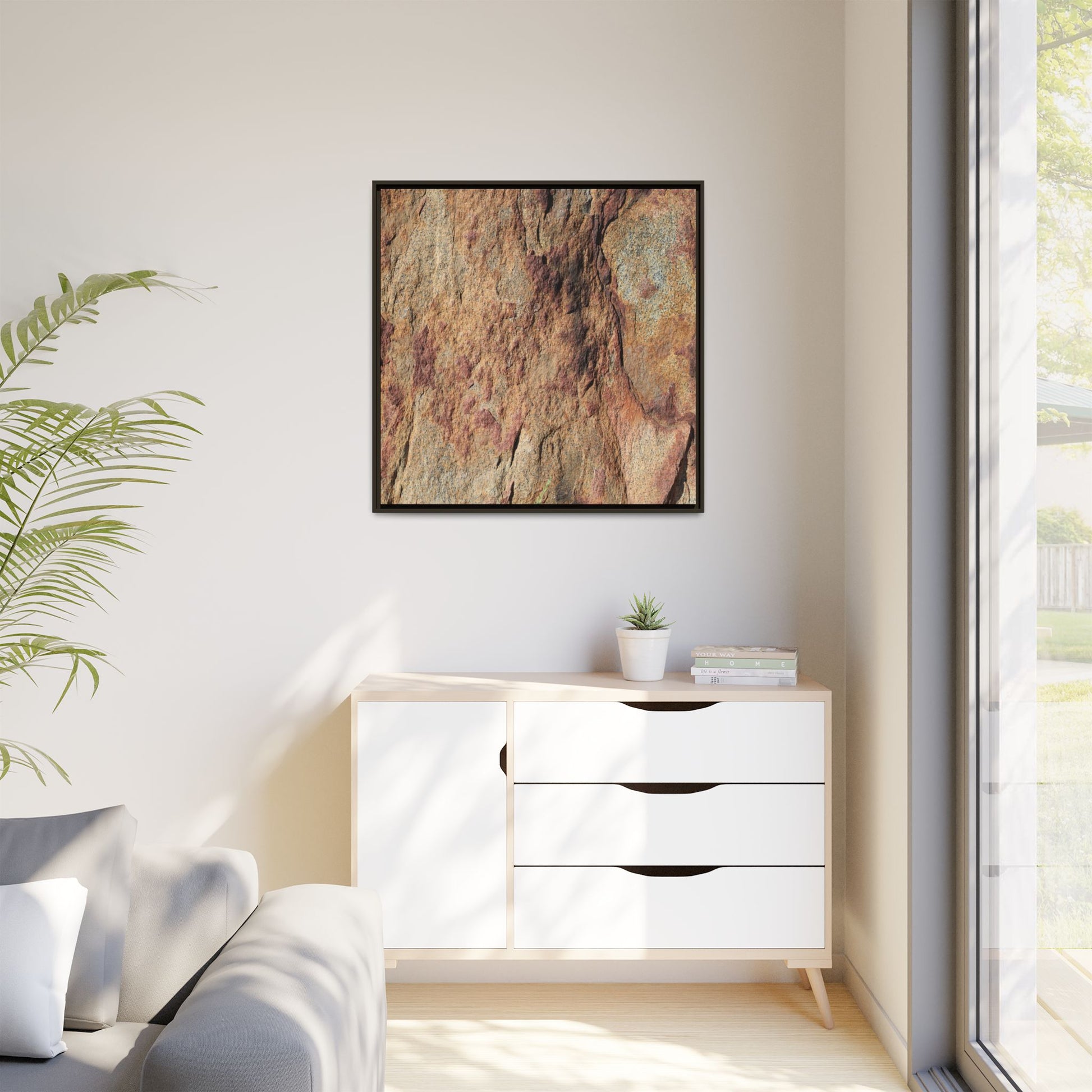 Russet Stone - Unique Stretched Canvas Wall Art - Art By Earth