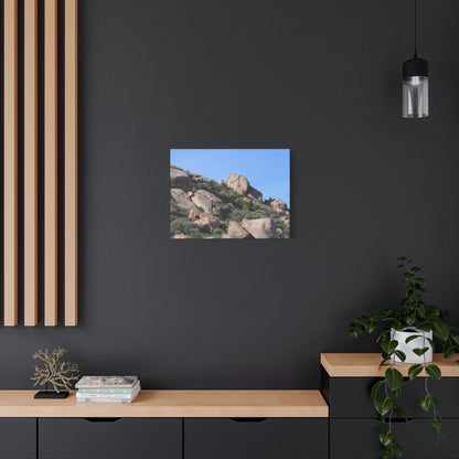 Desert Boulder Formation - Unique Frameless Canvas Wall Art - Art By Earth