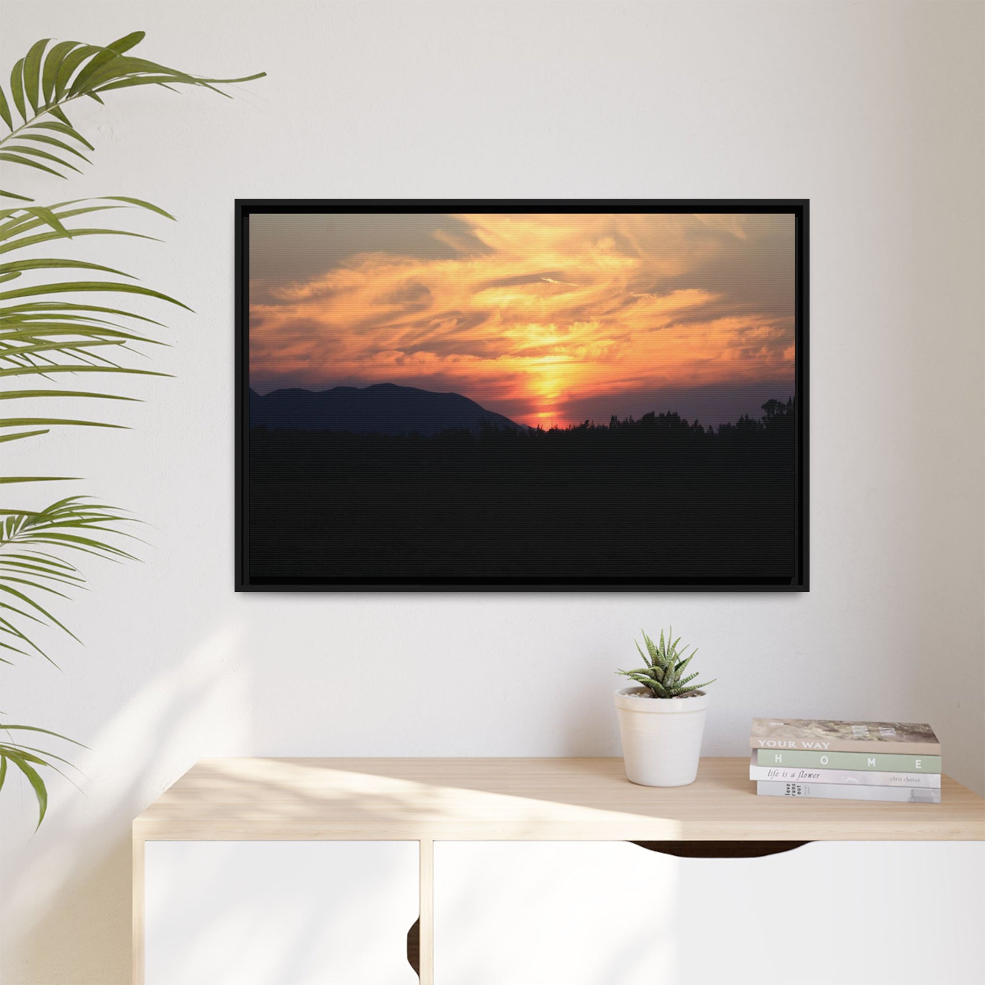 Gilded Horizon - Unique Stretched Canvas Wall Art - Art By Earth