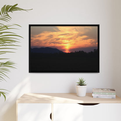 Gilded Horizon - Unique Stretched Canvas Wall Art - Art By Earth