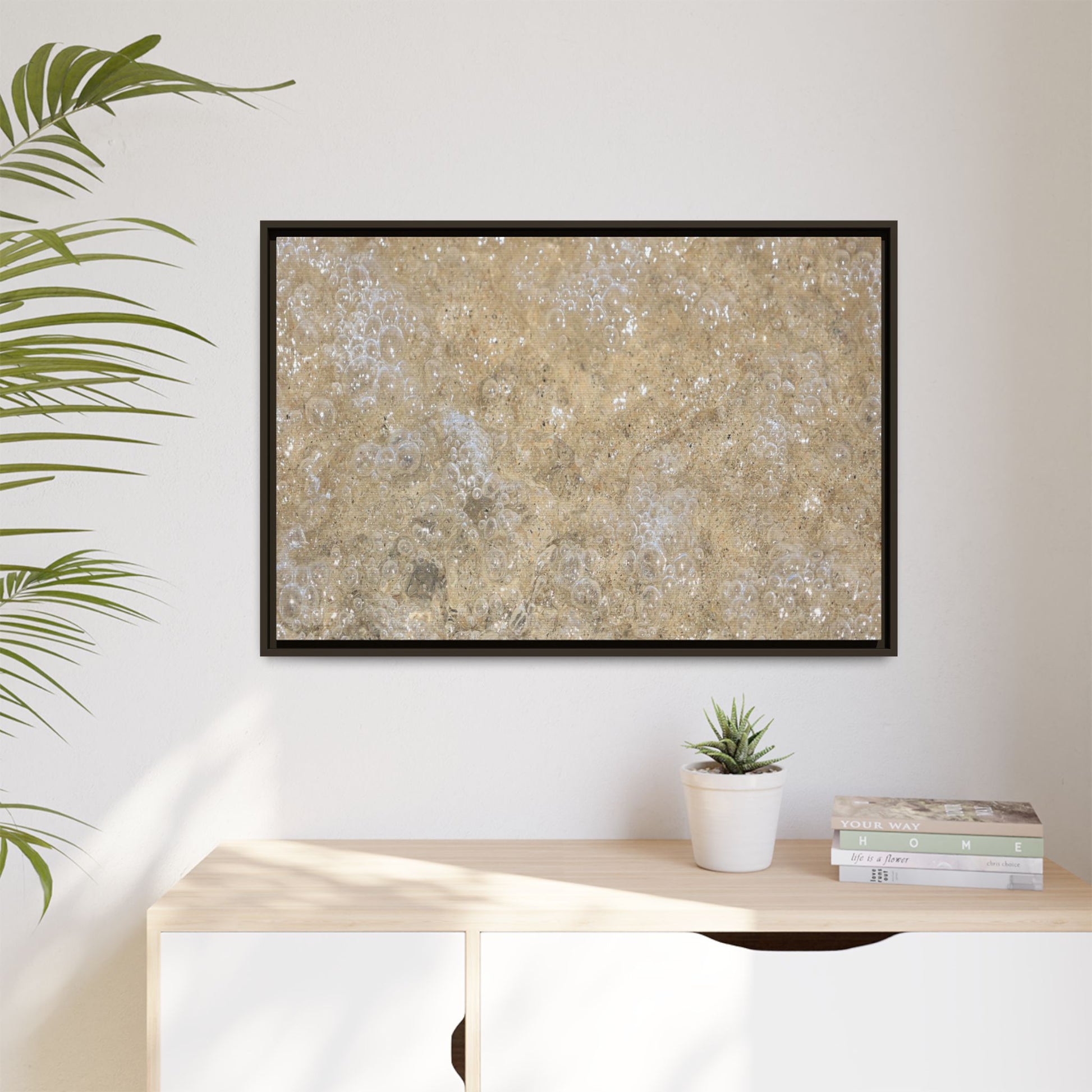 Bubbling Sand - Unique Stretched Canvas Wall Art - Art By Earth