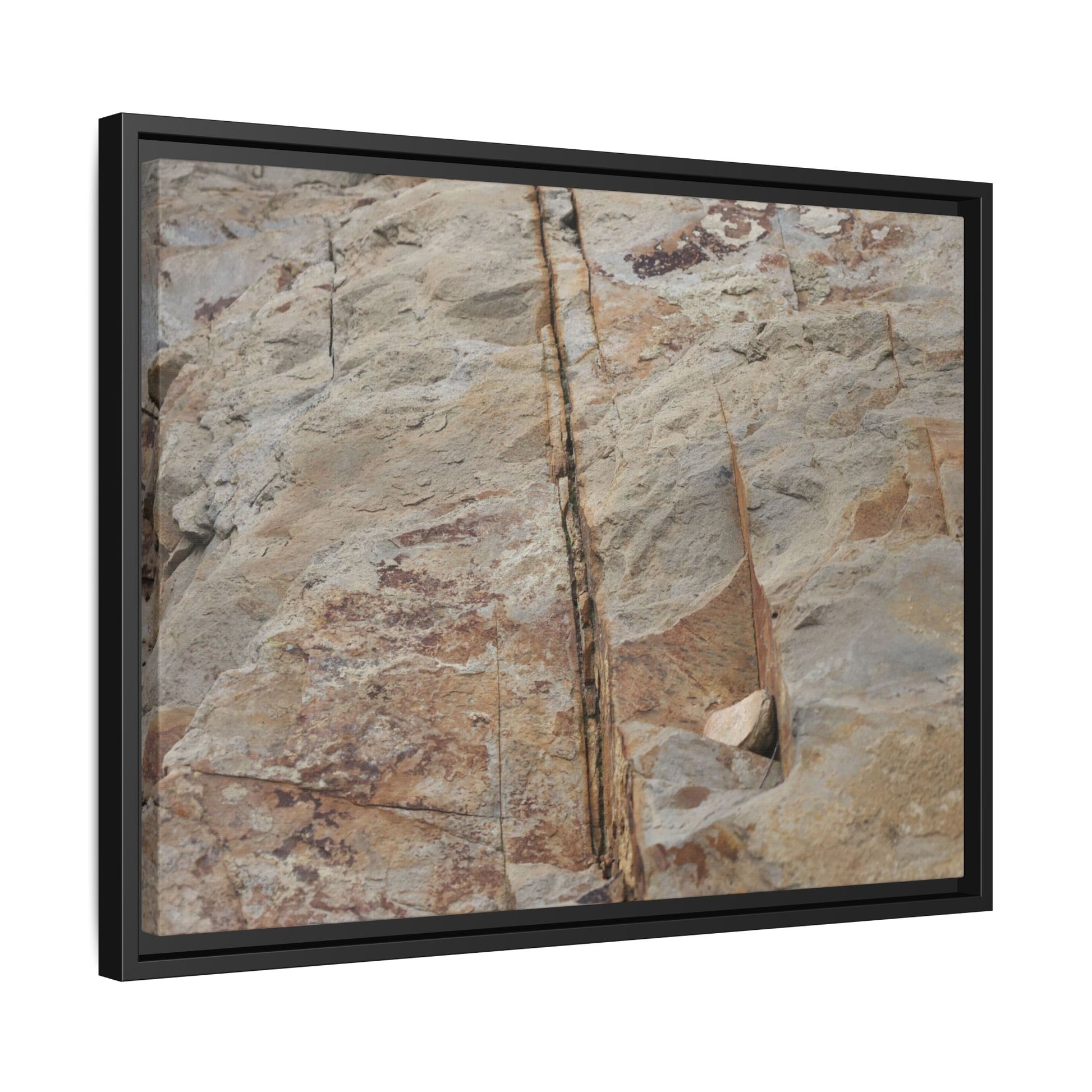Sedimentary Symphony - Unique Stretched Canvas Wall Art - Art By Earth