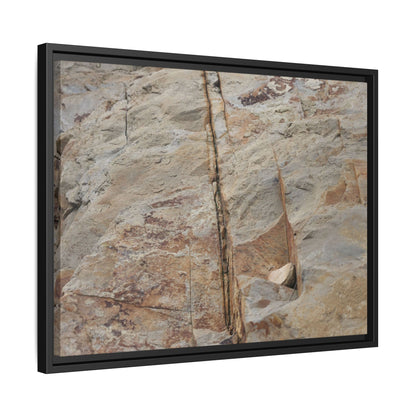 Sedimentary Symphony - Unique Stretched Canvas Wall Art - Art By Earth