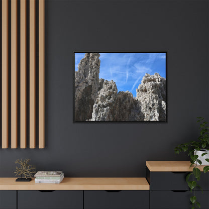 Weathered Sentinels - Unique Stretched Canvas Wall Art