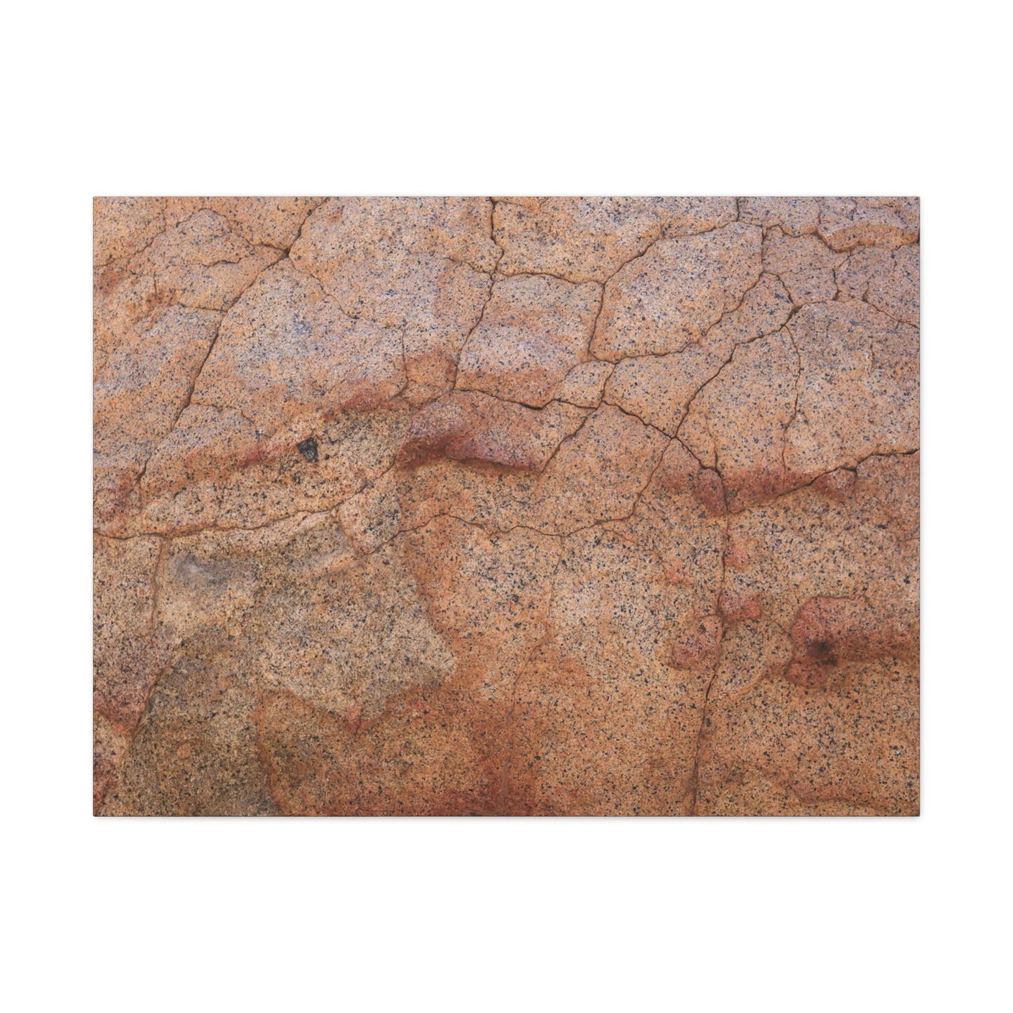 Cracked Earth's Whisper - Unique Frameless Canvas Wall Art - Art By Earth