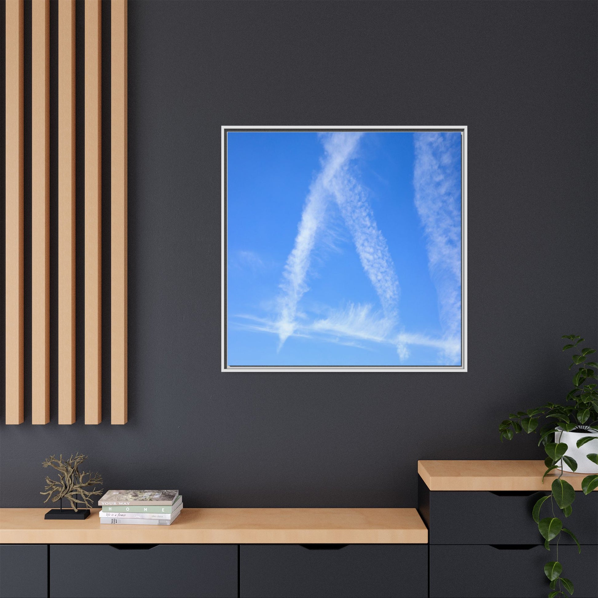 Skyward Whispers - Unique Stretched Canvas Wall Art - Art By Earth