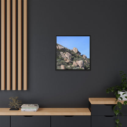 Ancient Boulders in Arid Landscape - Unique Stretched Canvas Wall Art - Art By Earth