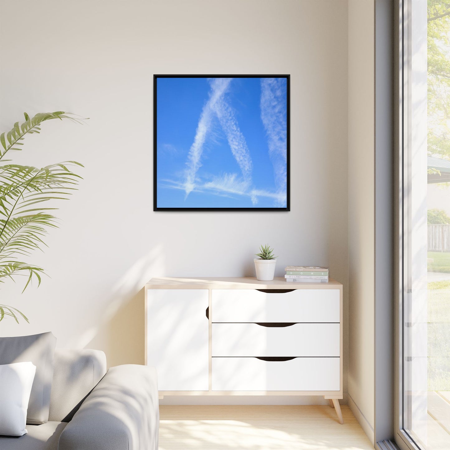 Skyward Whispers - Unique Stretched Canvas Wall Art - Art By Earth