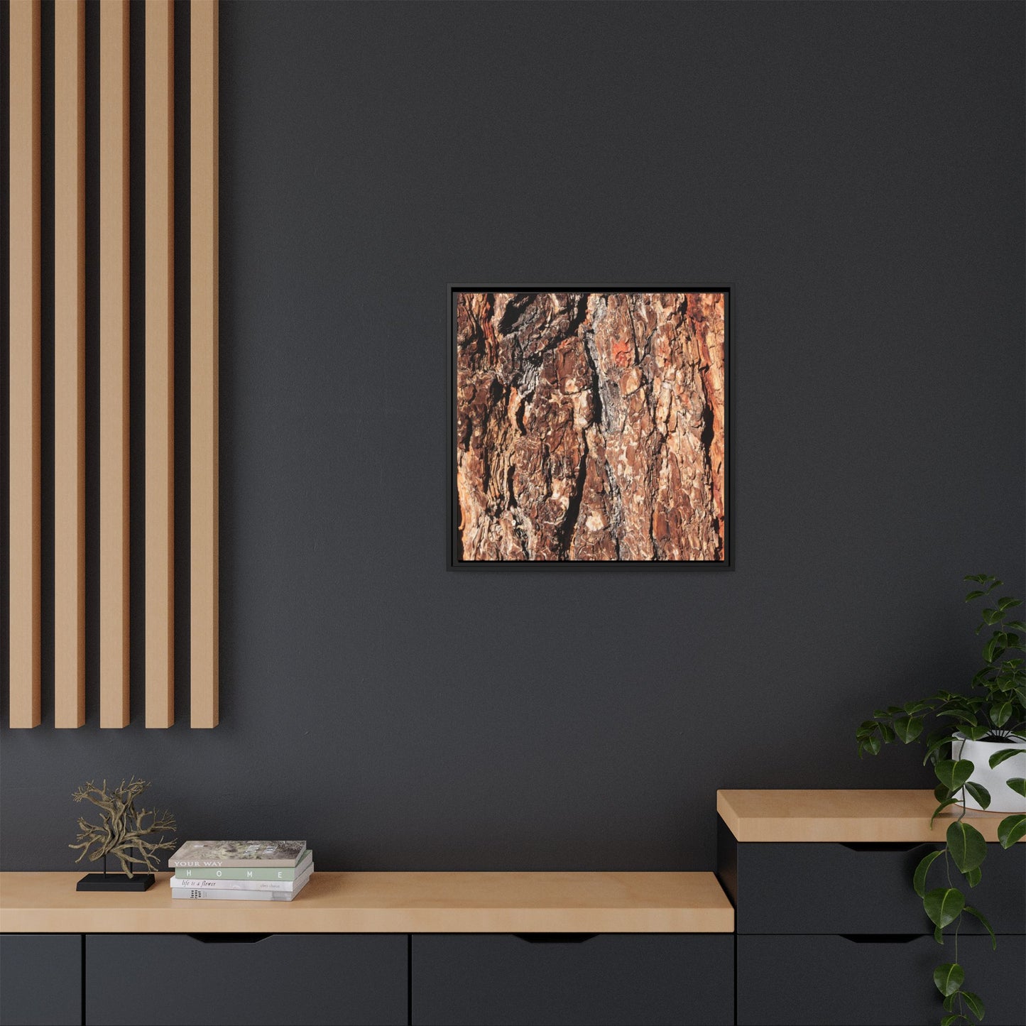 Nature's Rugged Canvas - Unique Stretched Canvas Wall Art