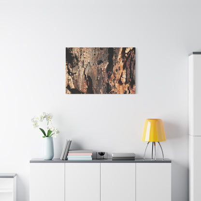 Wooden Terrain - Unique Frameless Canvas Wall Art - Art By Earth