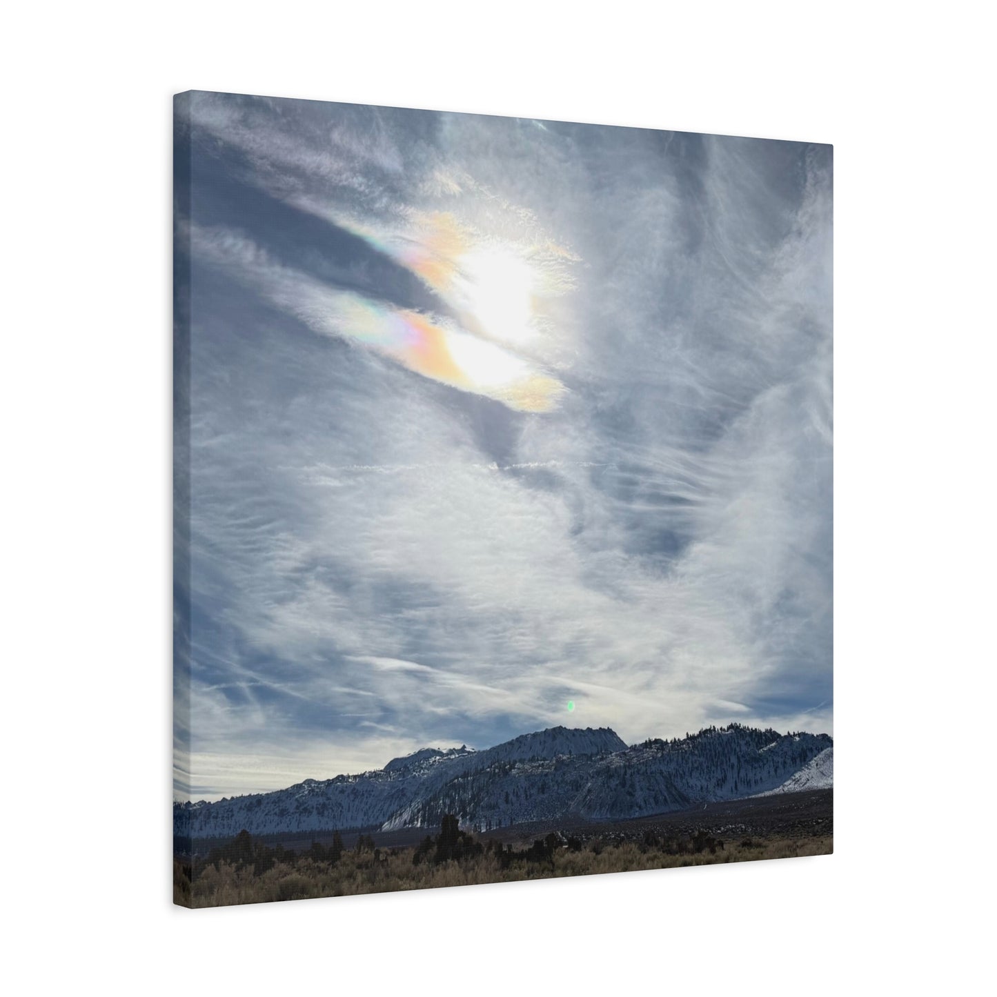 Whispers of Mountain Solitude - Unique Frameless Canvas Wall Art