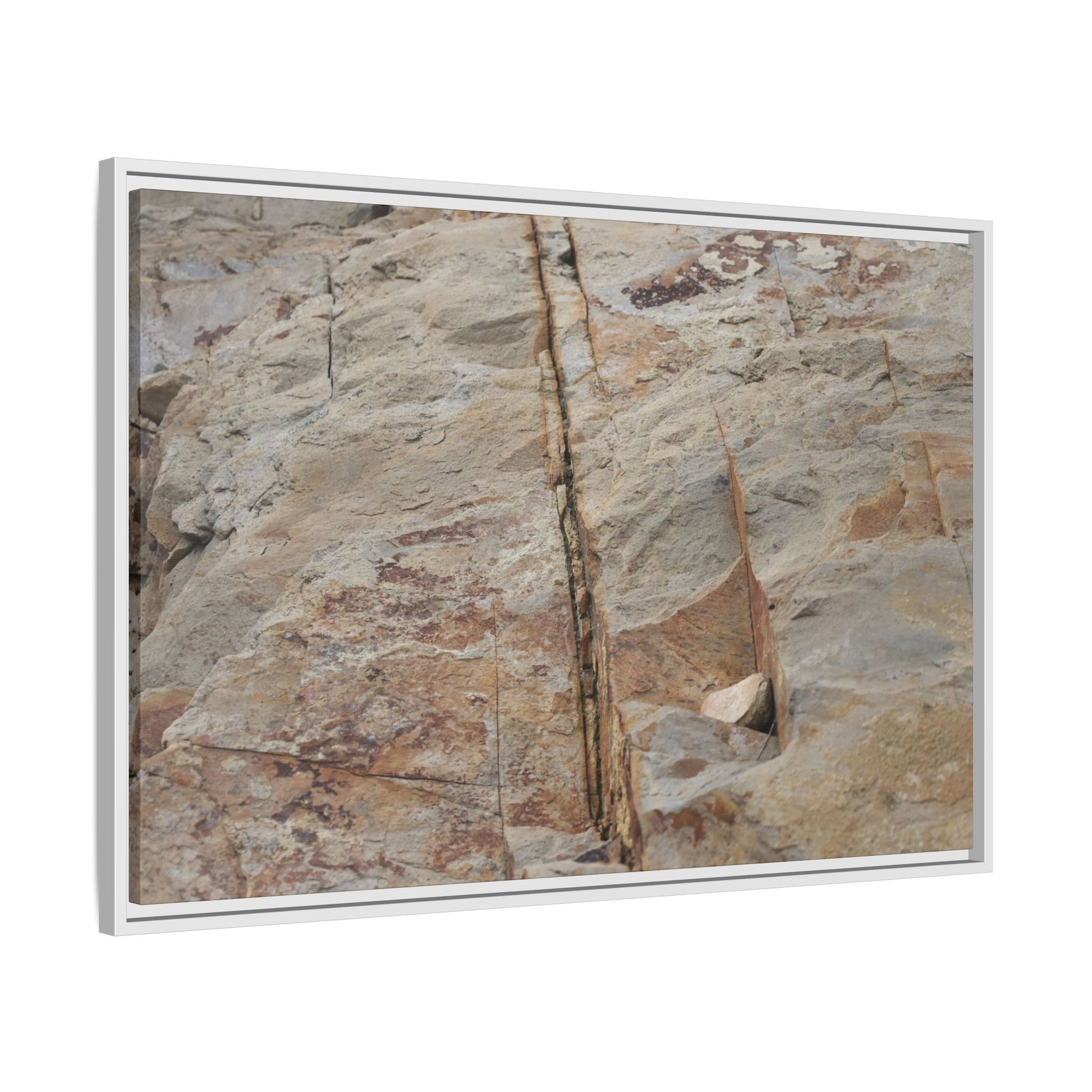Sedimentary Symphony - Unique Stretched Canvas Wall Art - Art By Earth