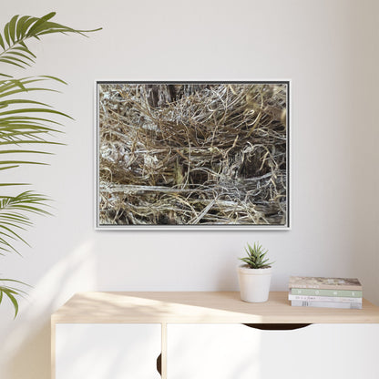 Tangled Whispers of Autumn - Unique Stretched Canvas Wall Art - Art By Earth