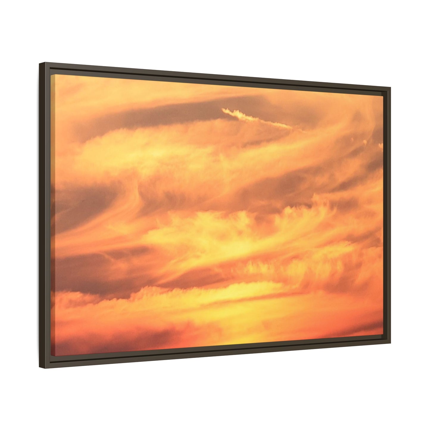 Burning Skies - Unique Stretched Canvas Wall Art - Art By Earth