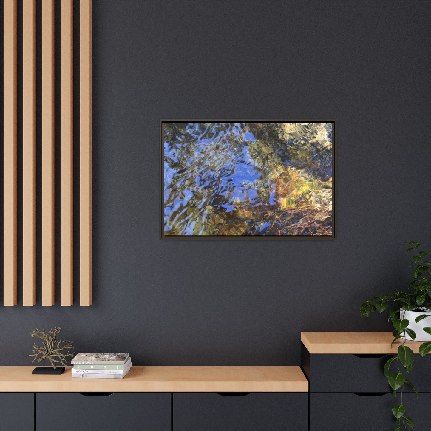 Watery Kaleidoscope - Unique Stretched Canvas Wall Art - Art By Earth