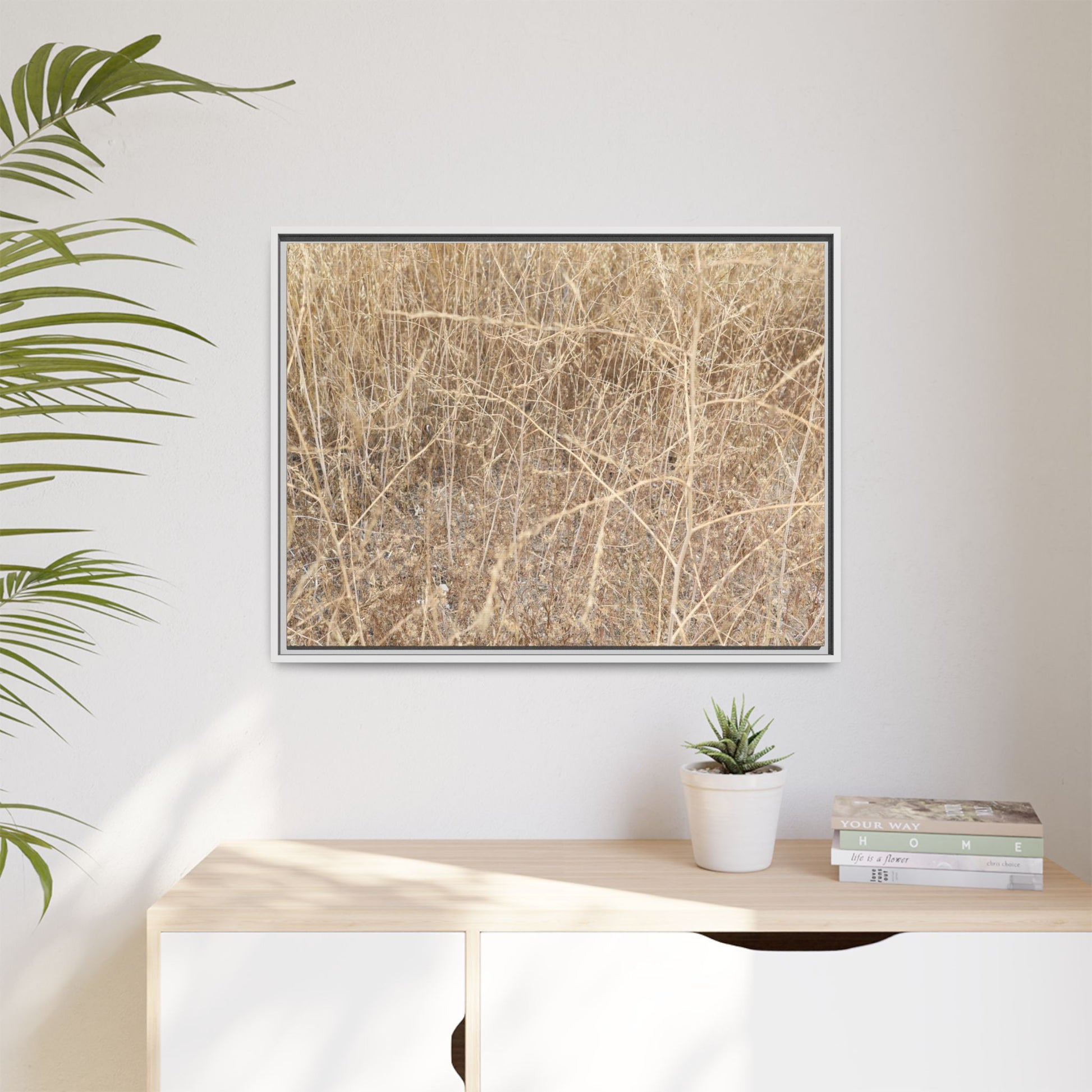 Golden Stalks - Unique Stretched Canvas Wall Art - Art By Earth