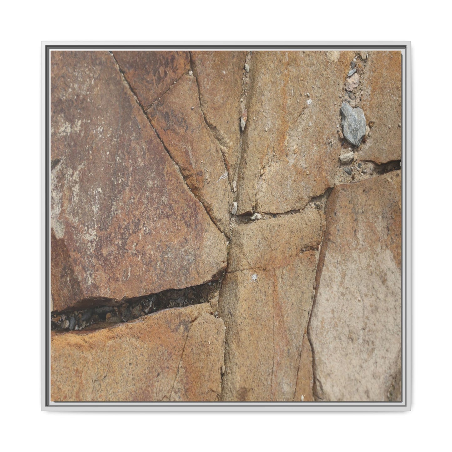 Rusty Crevices - Unique Stretched Canvas Wall Art - Art By Earth