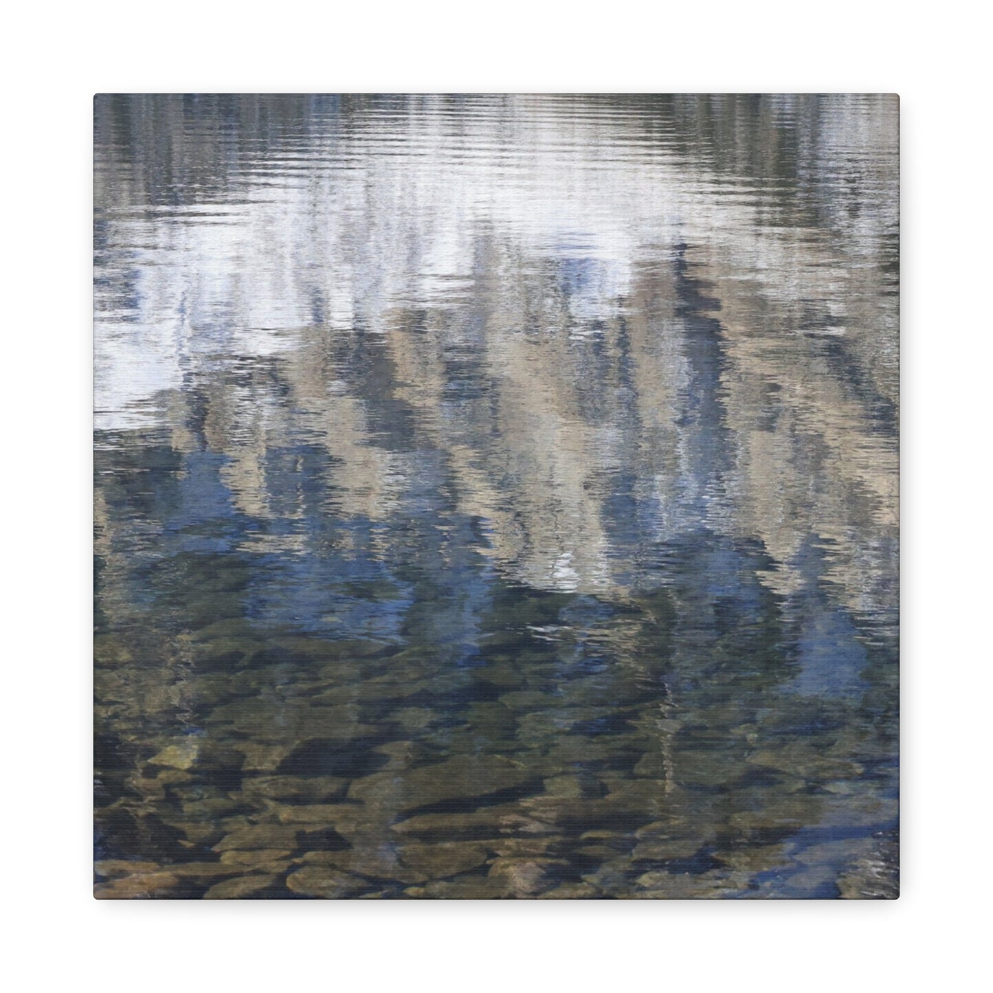 Ripples of Reflection - Unique Frameless Canvas Wall Art