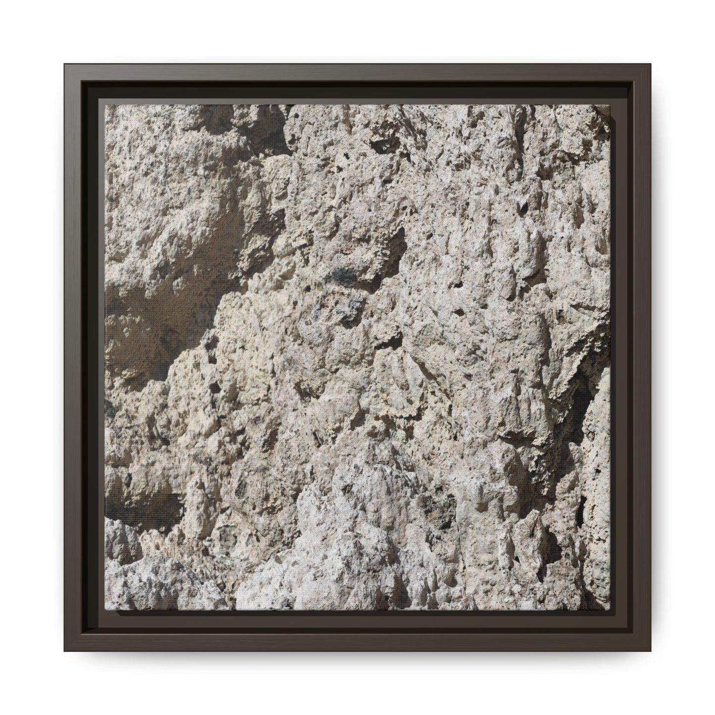 Weathered Stone Whispers - Unique Stretched Canvas Wall Art