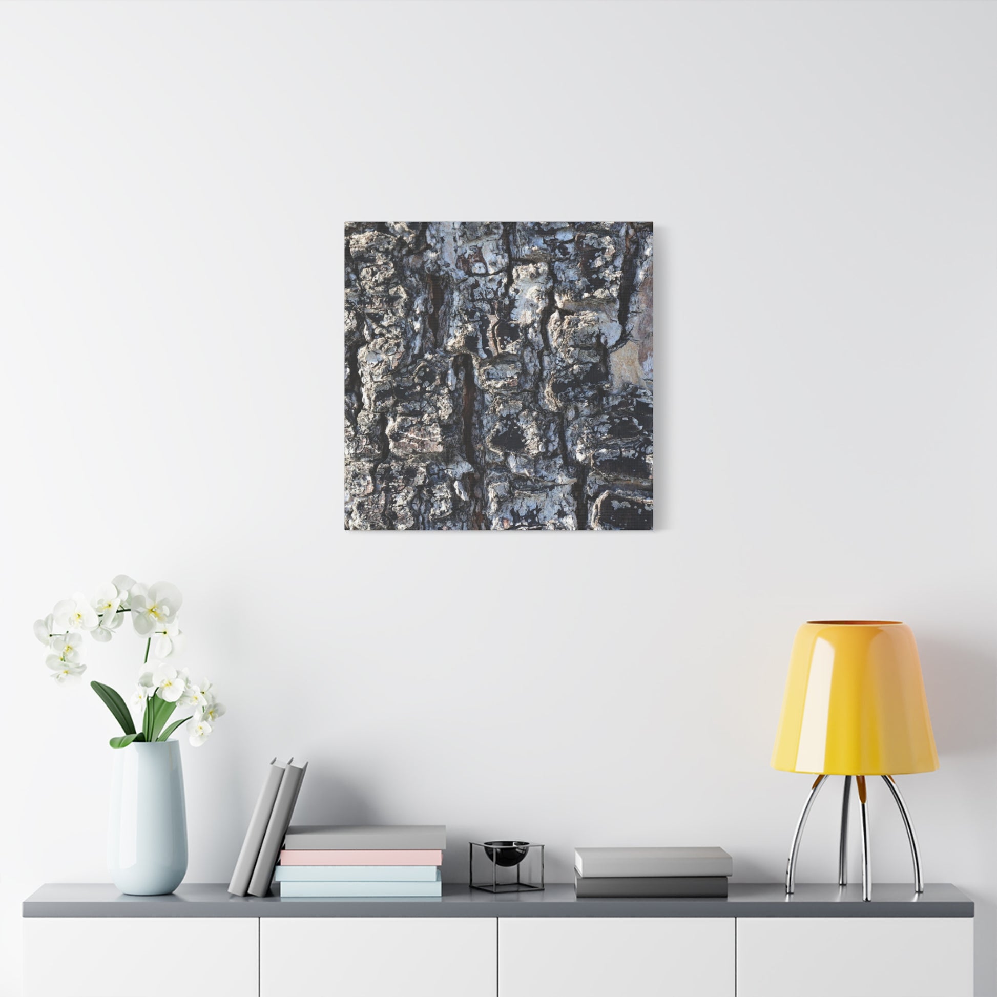 Textured Whispers of the Ancient Tree - Unique Frameless Canvas Wall Art - Art By Earth