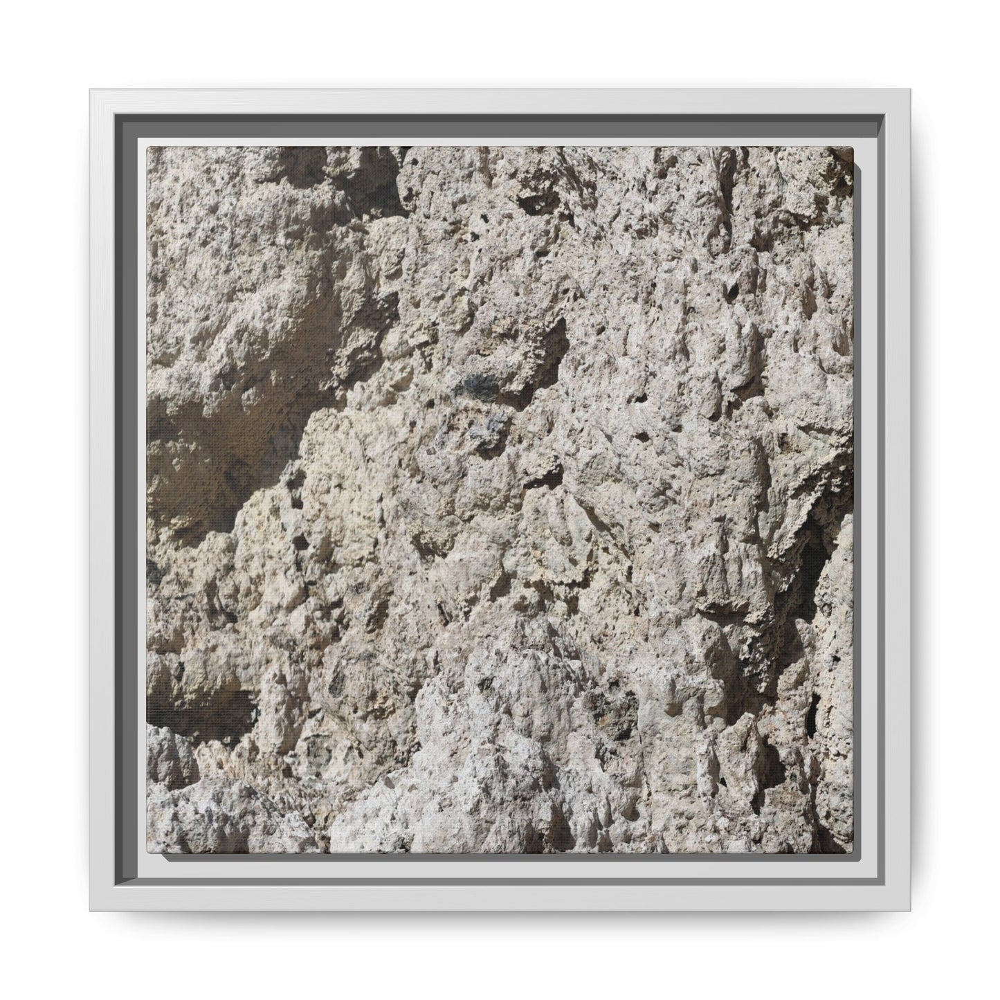 Weathered Stone Whispers - Unique Stretched Canvas Wall Art