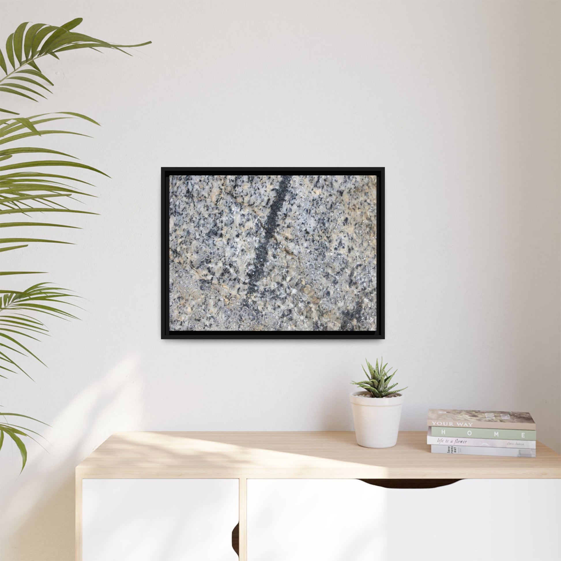 Granite Bubbles - Unique Stretched Canvas Wall Art - Art By Earth