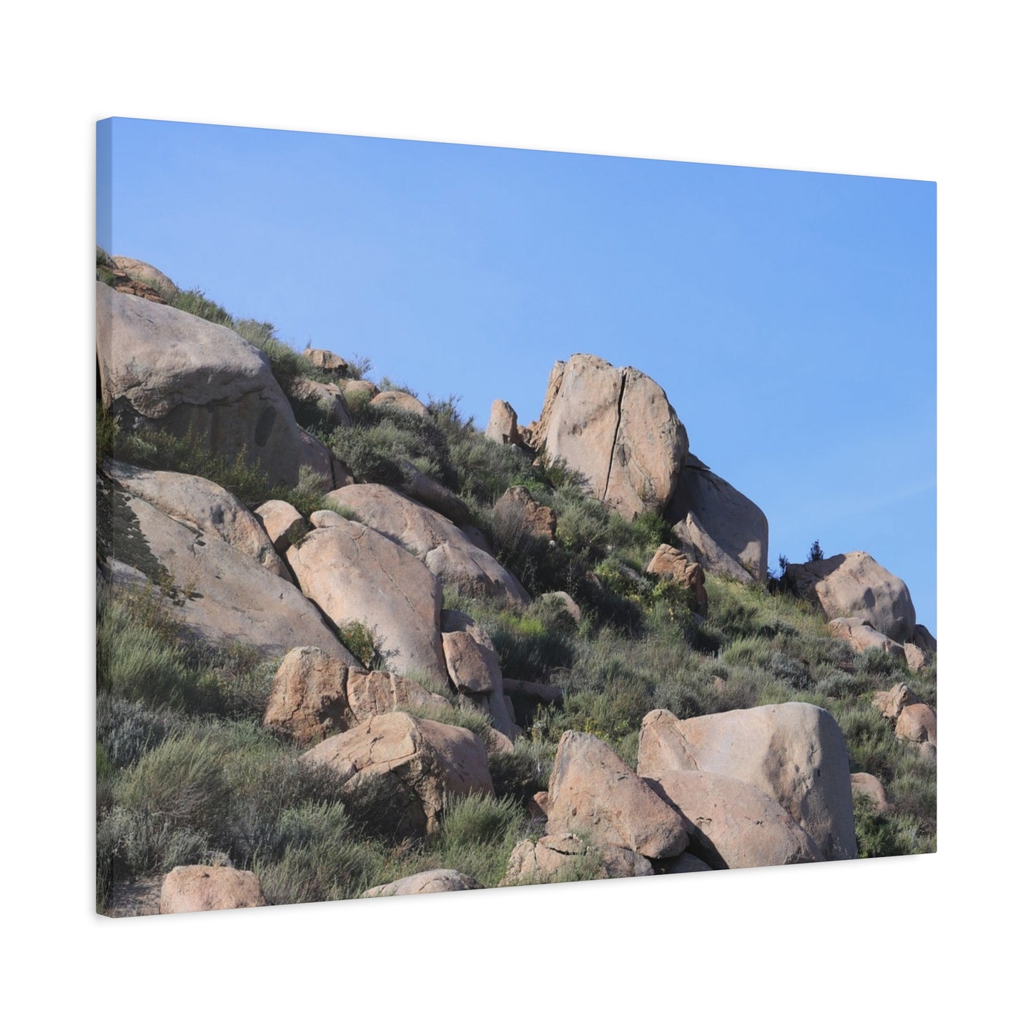 Desert Boulder Formation - Unique Frameless Canvas Wall Art - Art By Earth