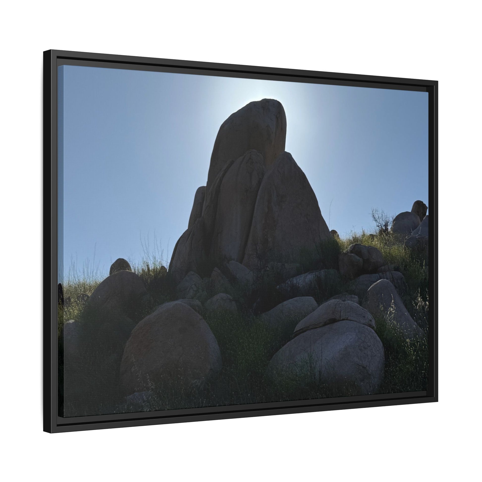 Boulder Silhouette - Unique Stretched Canvas Wall Art - Art By Earth