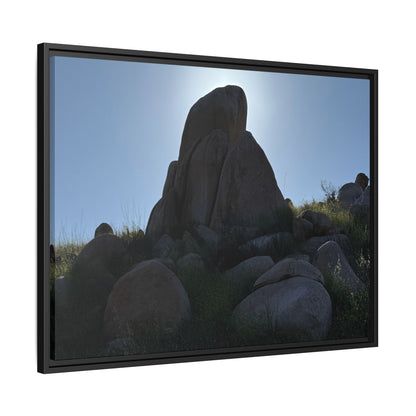 Boulder Silhouette - Unique Stretched Canvas Wall Art - Art By Earth