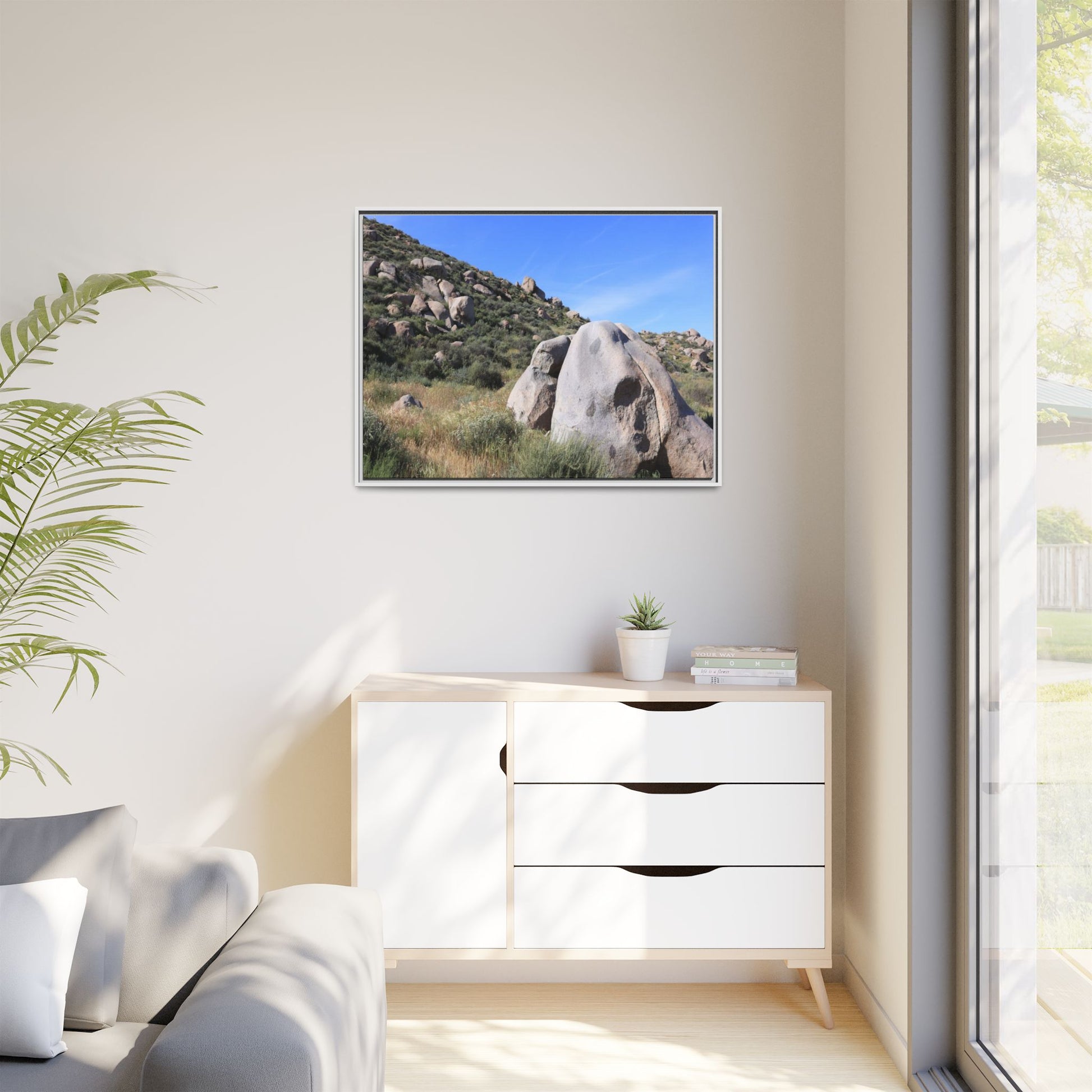 Ancient Stone Guardian - Unique Stretched Canvas Wall Art - Art By Earth