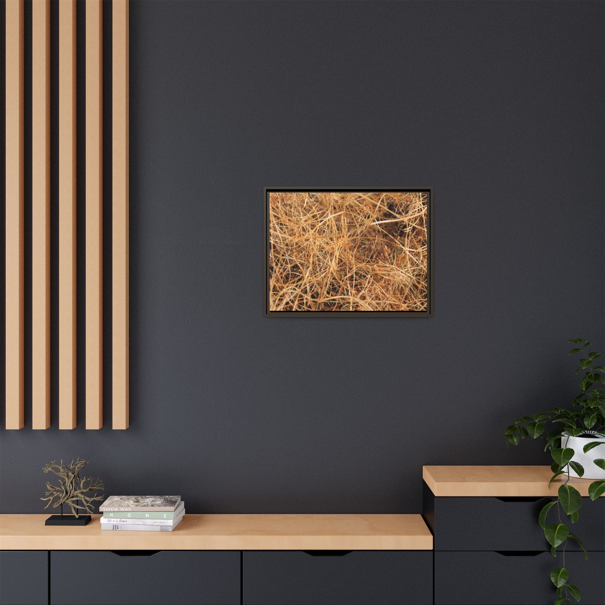 Dried Grass - Unique Stretched Canvas Wall Art - Art By Earth