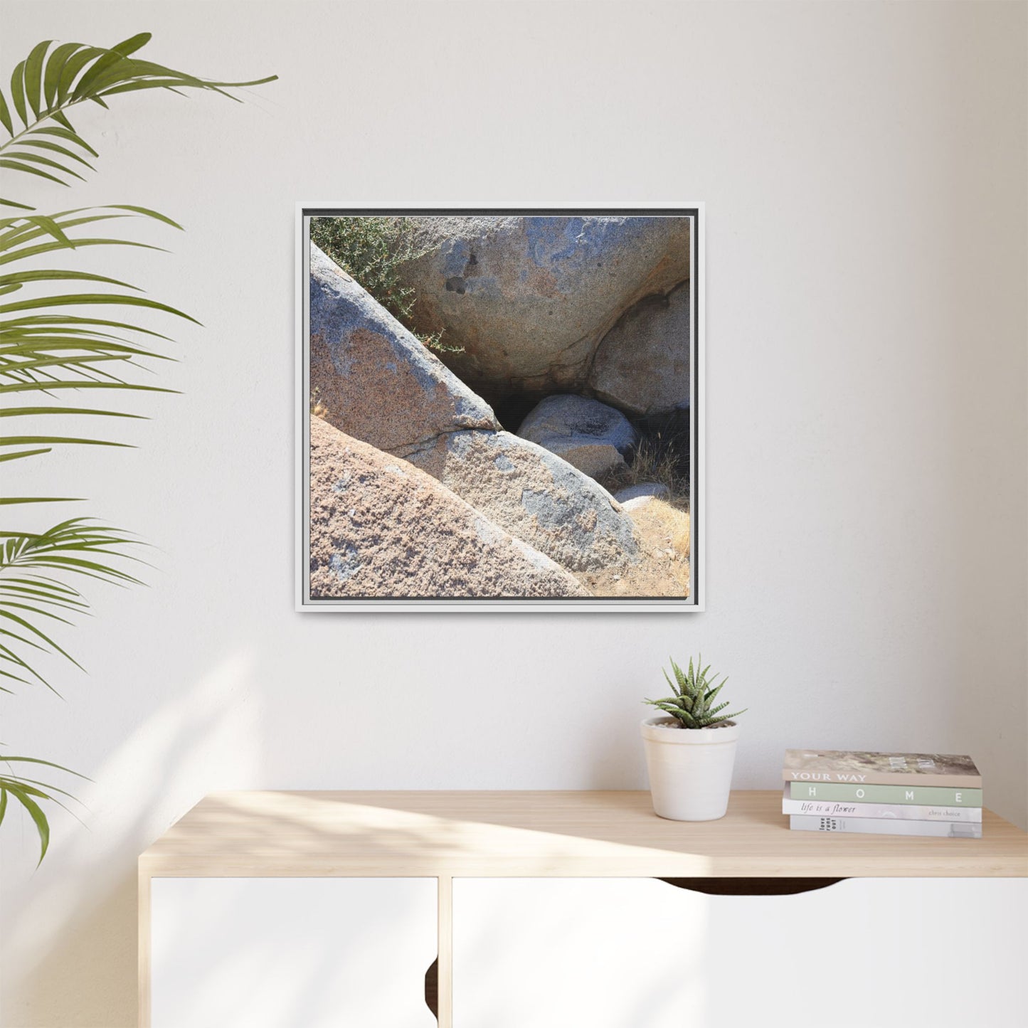 Boulder Shelter - Unique Stretched Canvas Wall Art