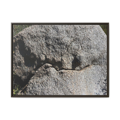 Stone Skull in Desert - Unique Stretched Canvas Wall Art
