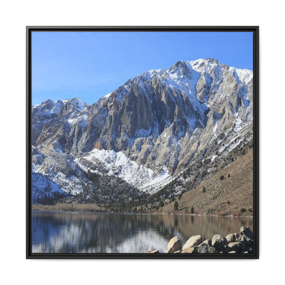 Frozen Reflection - Unique Stretched Canvas Wall Art