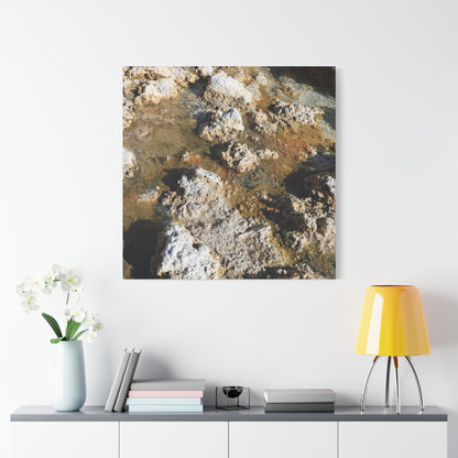 Strata of Decay - Unique Frameless Canvas Wall Art