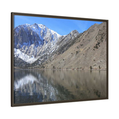 Mountain Mirror - Unique Stretched Canvas Wall Art