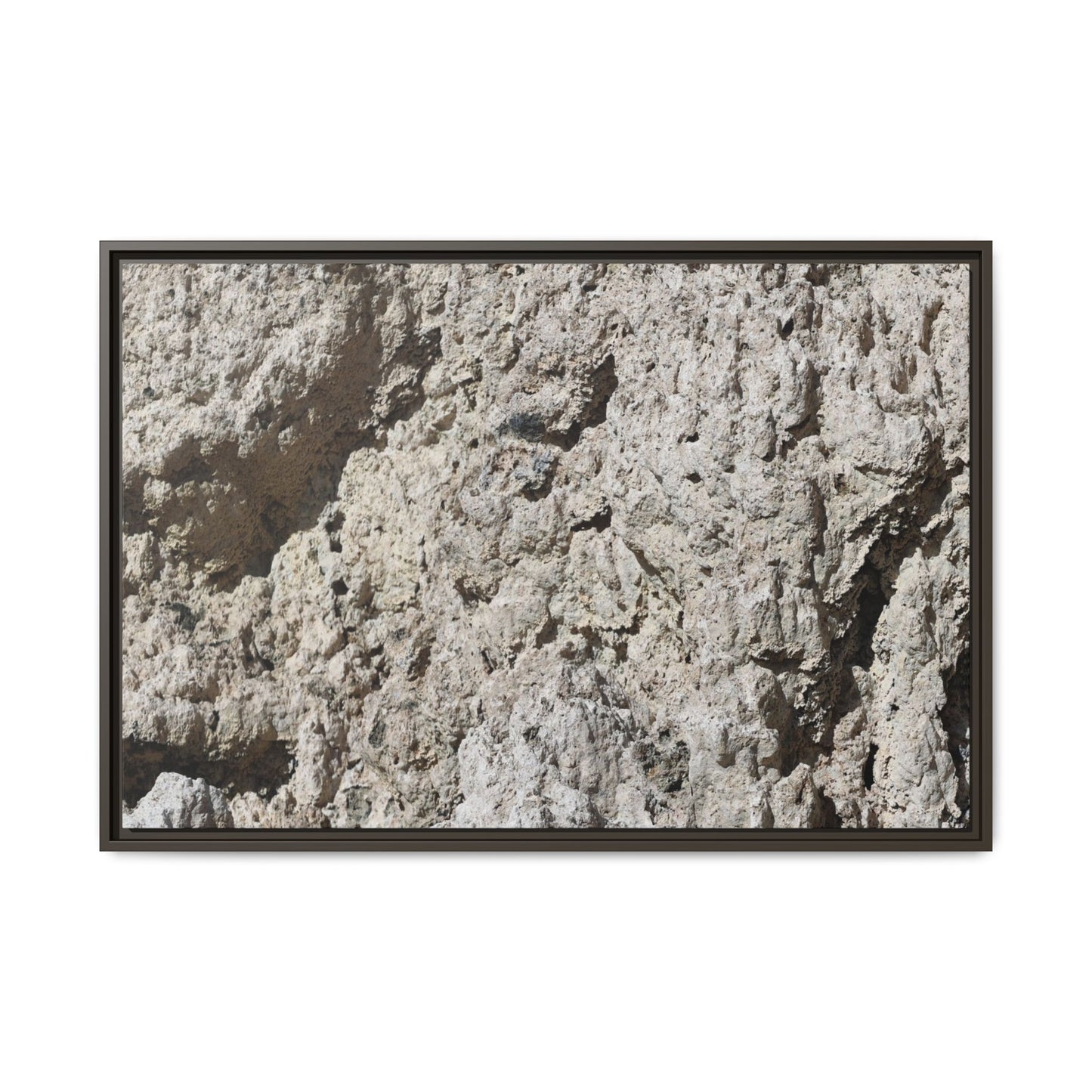 Weathered Stone Whispers - Unique Stretched Canvas Wall Art