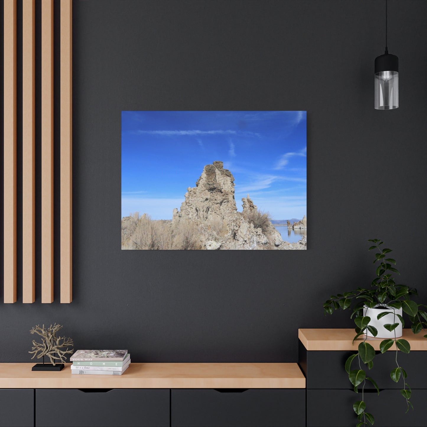 Mono Lake Solitude - Unique Frameless Canvas Wall Art
