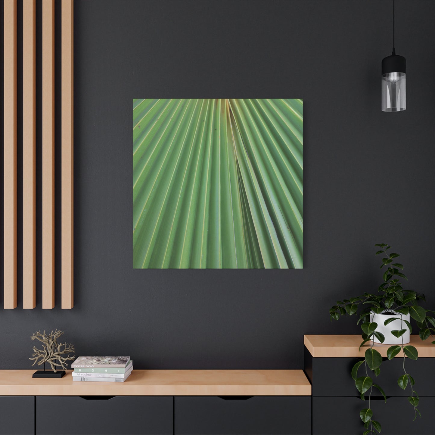 Fan of Green - Unique Frameless Canvas Wall Art - Art By Earth