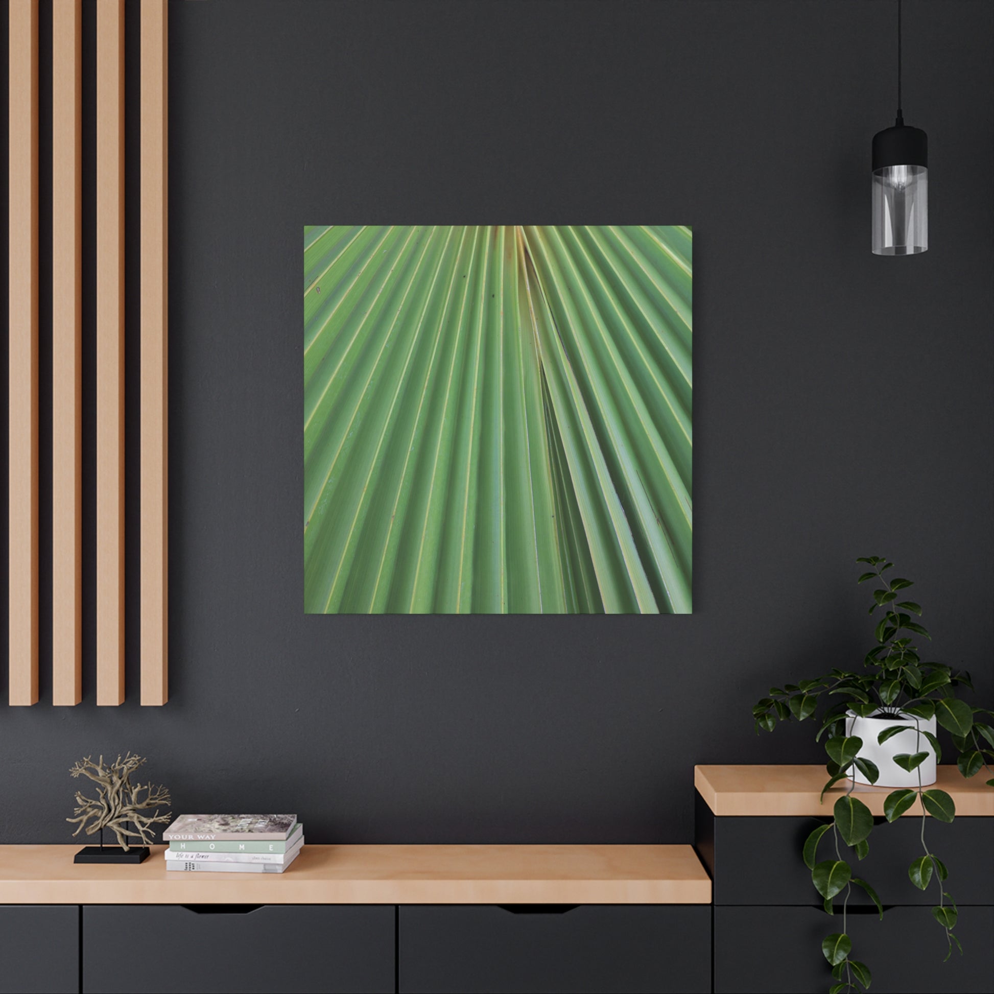 Fan of Green - Unique Frameless Canvas Wall Art - Art By Earth