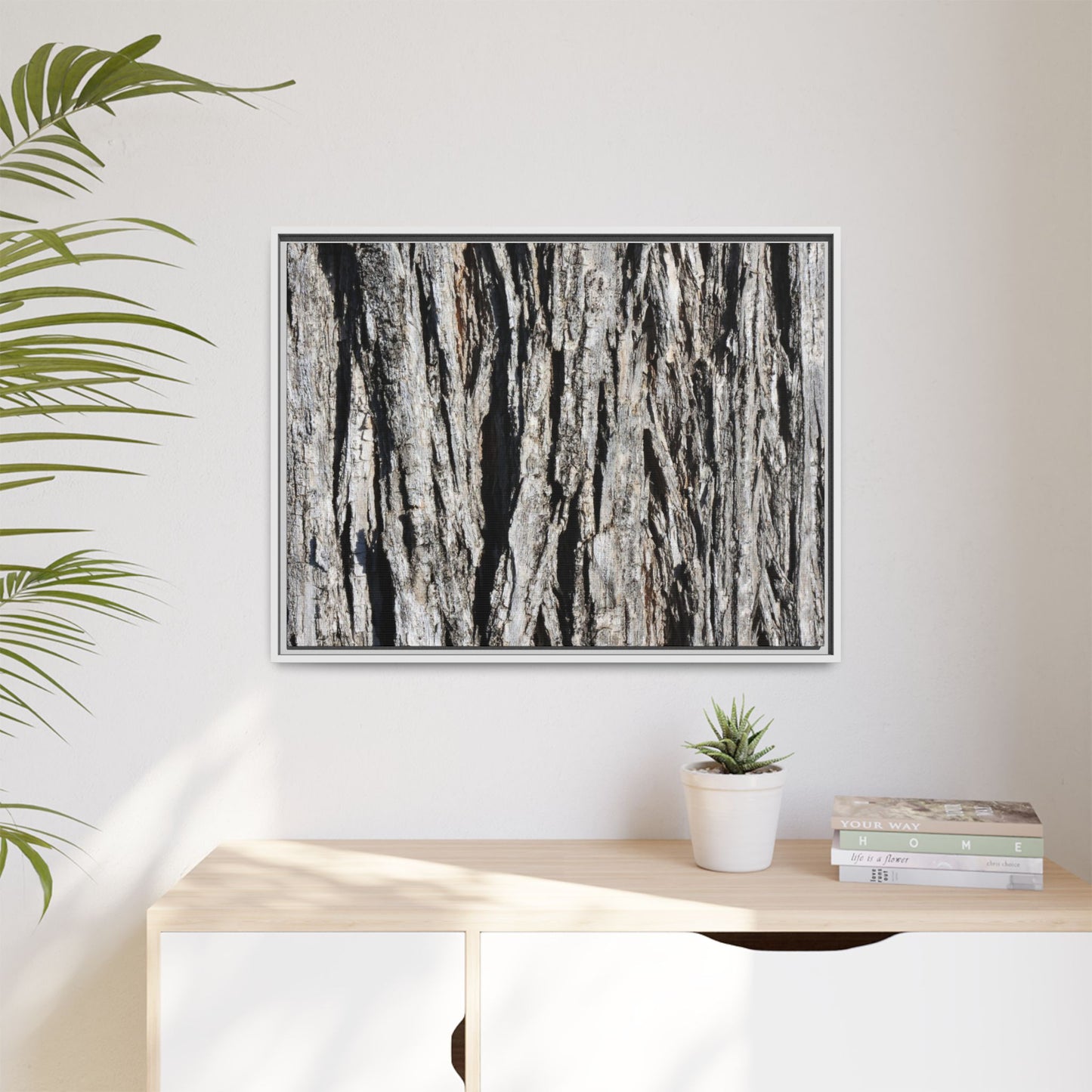 Bark Lines - Unique Stretched Canvas Wall Art - Art By Earth