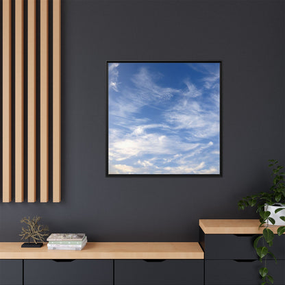 Ethereal Blue Tapestry - Unique Stretched Canvas Wall Art - Art By Earth
