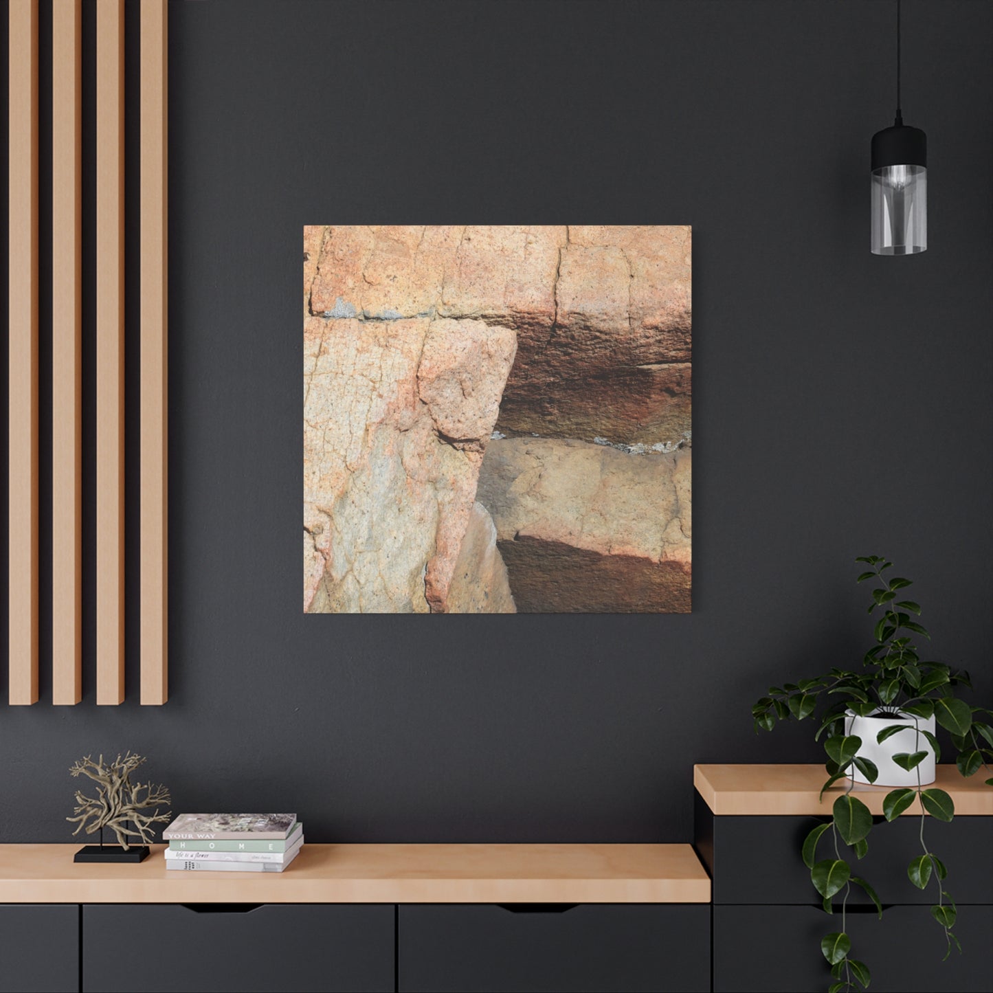 Layered Echoes - Unique Frameless Canvas Wall Art - Art By Earth