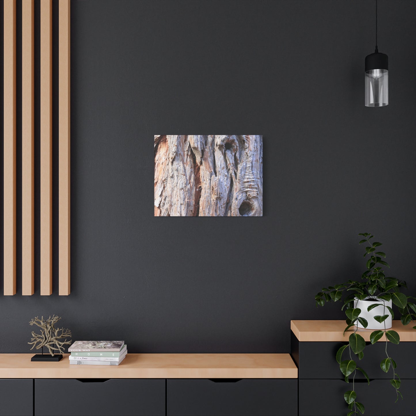 Aged Bark Surface - Unique Frameless Canvas Wall Art - Art By Earth