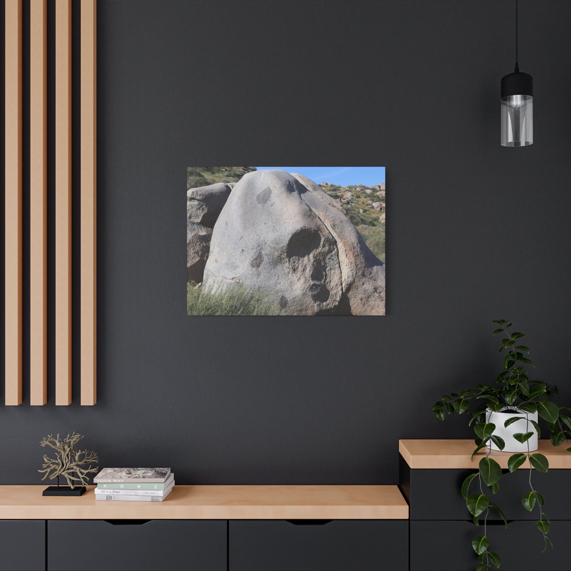 Skull Rock - Unique Frameless Canvas Wall Art - Art By Earth