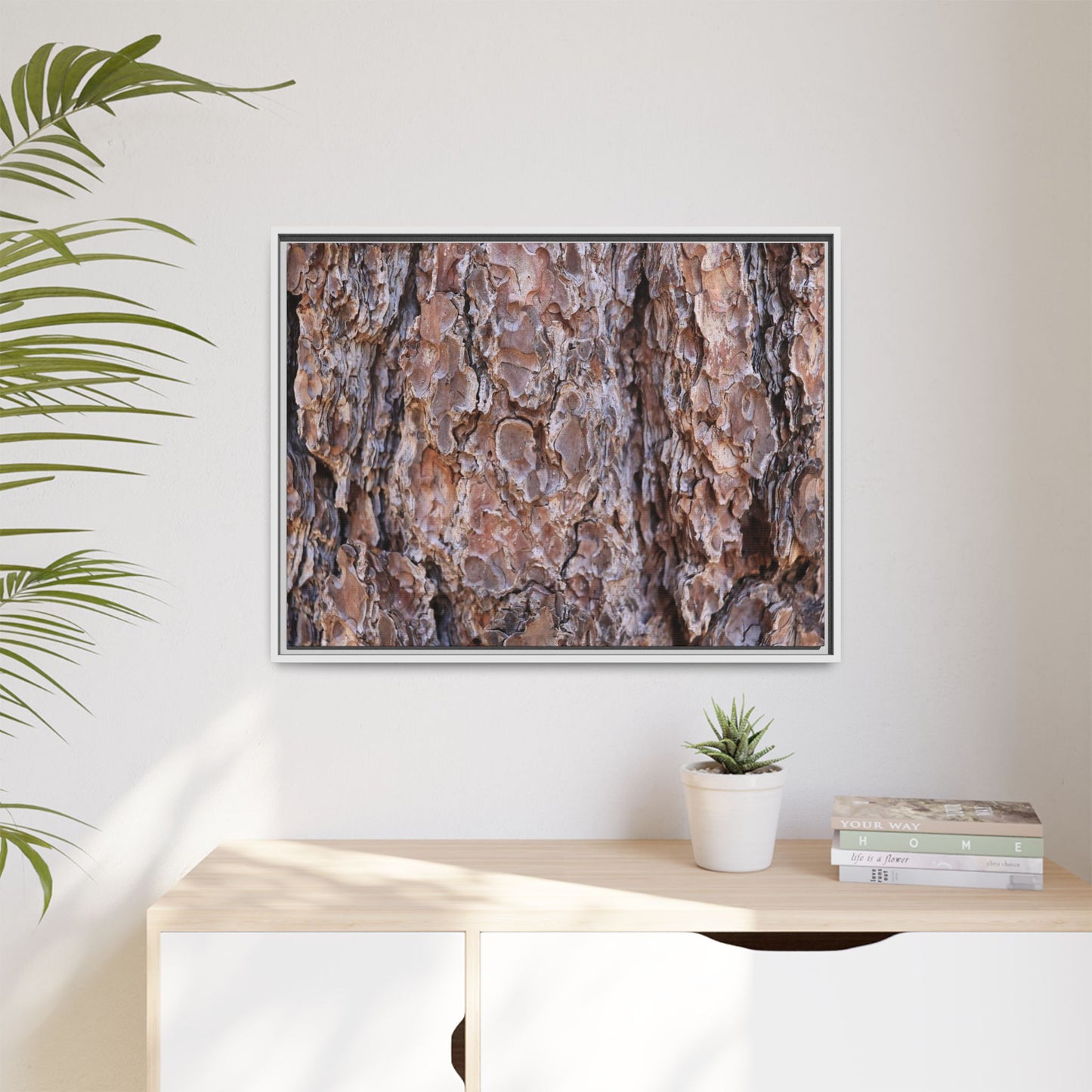 Woody Layers - Unique Stretched Canvas Wall Art - Art By Earth